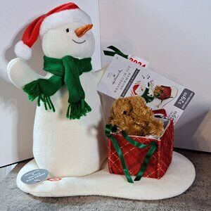 Wrapped in Joy Singing Snowman Plush With Motion, 10"  Hallmark